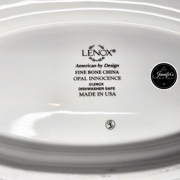 Lenox Opal Innocence Oval Open Vegetable Bowl - Picture 5 of 7